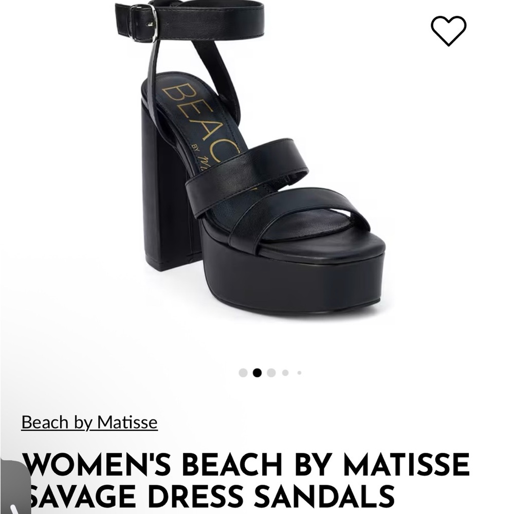 Beach by Matisse Black Platform Sandals